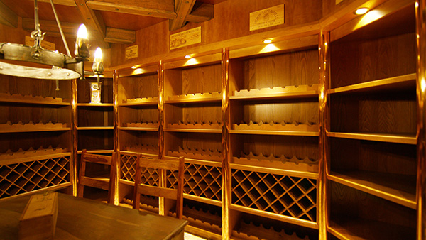 Expensive wine racks!