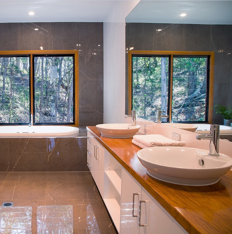 Modern bathrooms