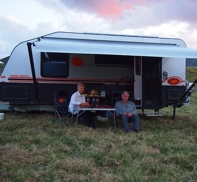 Caravan adventures : Jan and Peter in their van