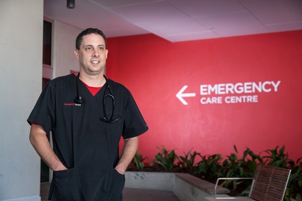 Dr Anthony Padowitz, Director of the Emergency Care Centre at Gold Coast Private Hospital, off Parklands Drive, Southport.