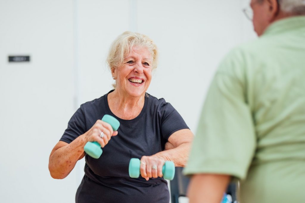 Being active indoors as well as out!